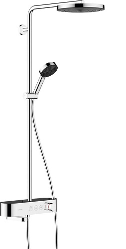 Hansgrohe  24230000 Душевая стойка с термост., излив., верх.и ручн.душ