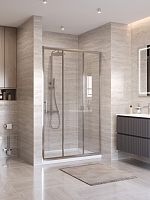 BelBagno UNO-195 UNO-195-BF-3-110-C-Cr Душевая дверь в нишу