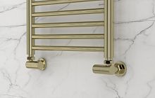 Сунержа 020-1402-1234 Вентиль 3D, левый, (цилиндр) G 1/2" НР х G 3/4" НГ, шампань