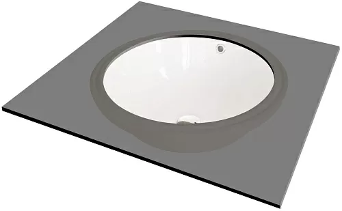 Deante CGA_6U3U Alpinia Раковина встраиваемая снизу D38 см, белая