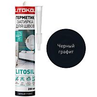 LITOKOL LITOSIL чёрный графит Силиконовый герметик-затирка