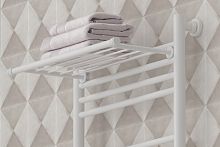 Сунержа 30-2012-4470 Полка прямая 4П (L - 470 мм) н/ж для ДР Сунержа, матовый белый