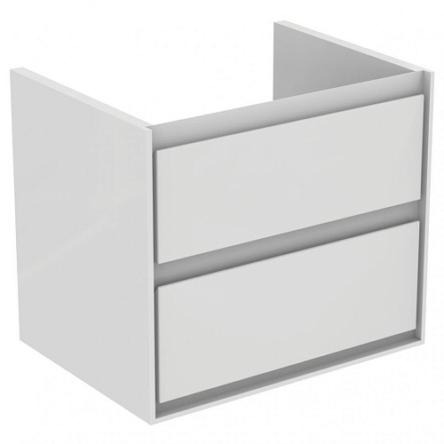 Ideal Standard E0818B2 Connect Air Тумба для раковины 60х44 см, подвесная, Glossy White + Matt White (белый глянцевый + белый матовый)