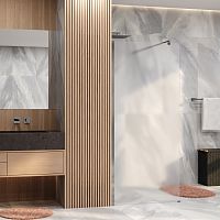 WasserKRAFT  30W40BN-MG Душевая перегородка Walk-In