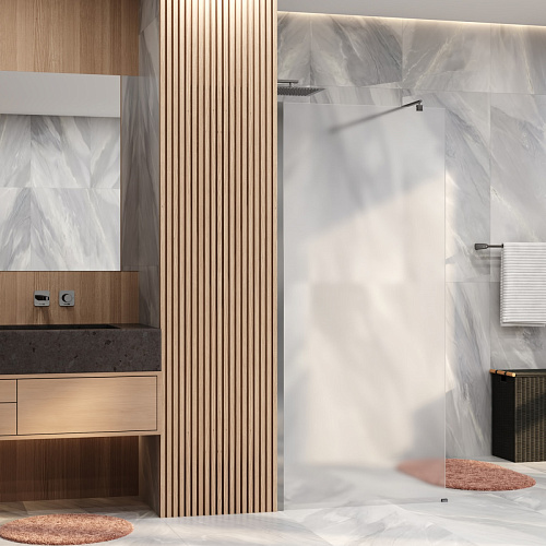 WasserKRAFT  30W40BN-MG Душевая перегородка Walk-In