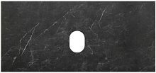 BelBagno KEP-100-MNO-W0 Marmo Столешница 100 см из керамогранита, Nero Opaco (черный матовый)