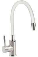 Osgard 84383 Gron Flex Смеситель для кухни, никель/белый