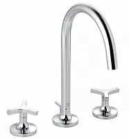 Kludi 201430539 Nova Fonte Deco Смеситель для умывальника, на 3 отверстия, хром