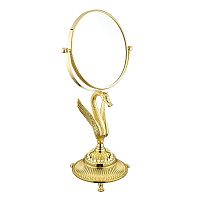 Migliore 26129 Luxor Зеркало оптическое D18xH38 см, (3Х) настольное, золото купить  в интернет-магазине Сквирел