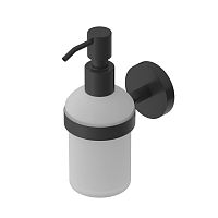 Cezares RELAX-SOIS-V-NOP Диспенсер для мыла подвесной, стекло, исполнение черный матовый купить  в интернет-магазине Сквирел