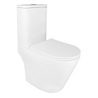 Azario AZ-6093 Berton Унитаз-компакт 385х615х805 напольный, безободковый, слив "Торнадо", с быстросъемным сиденьем микролифт