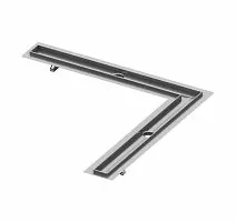TECE 610900 TECEdrainline Канал дренажный угловой 90х90 см, хром