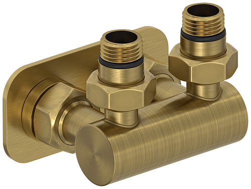 Сунержа 051-1536-1234 Модуль 2х1/2" угловой EU50, состаренная латунь