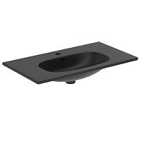 Ideal Standard T3509V3 Tesi Vanity Раковина подвесная 80х45 см, для монтажа соло, Silk Black (черный шелк)