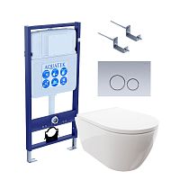 Aquatek Поларис SET AQUATEK ПОЛАРИС-019 4в1 Инсталляция с подвесным унитазом
