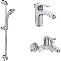 Ideal Standard BD004AA Alpha Душевой комплект Set 3 в 1 (BC486AA + BC654AA + B1489AA), Chrome (хром)