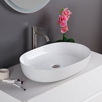 BelBagno BB1348 Раковина накладная керамическая 61х41 см, белая