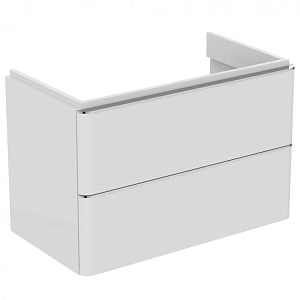 Ideal Standard T4301WG Adapto Тумба для раковины 80х42 см, подвесная, с двумя ящиками, Lacquered White Glossy (белый лак глянцевый)