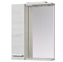 Акватон 1A208602RSC2L Ронда PRO Зеркальный шкаф 55х72 см, дуб соммерсет/хром глянец купить  в интернет-магазине Сквирел