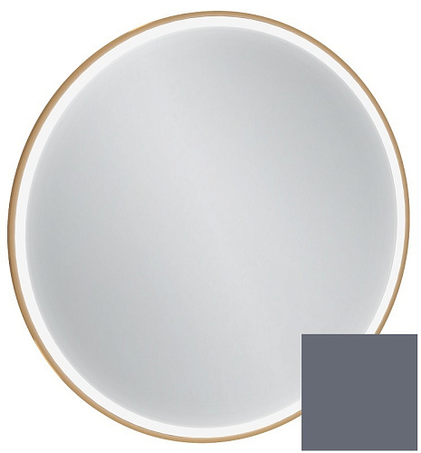 Jacob Delafon EB1289-S40 ODEON RIVE GAUCHE Зеркало 70 см, с подсветкой, рама насыщенный серый сатин купить  в интернет-магазине Сквирел