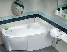 Сет 2081 RIHO C451000000, Ванна акриловая (White) + CZ45100000, Панель для ванны, угловая (White) + CY44000000, Ножки + 208865_RIHO Cлив-перелив