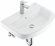 Раковина 60см со смесителем Grohe Euro Ceramic 39644000 альпин-белый