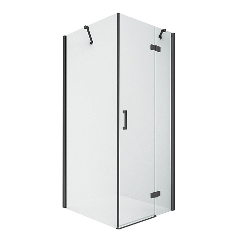 New Trendy NEW RENOMA Black D-0208A/D-0110B Душевое ограждение купить недорого в интернет-магазине Сквирел