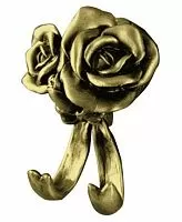 Art & Max Rose AM-B-0912-B крючок двойной  rose am-0912-b  купить  в интернет-магазине Сквирел