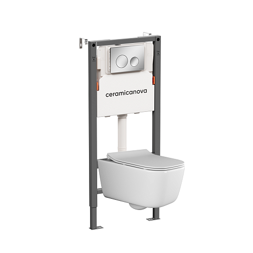 Ceramica Nova  CN3005_121001CH Комплект: Унитаз, Инсталляция, Кнопка смыва