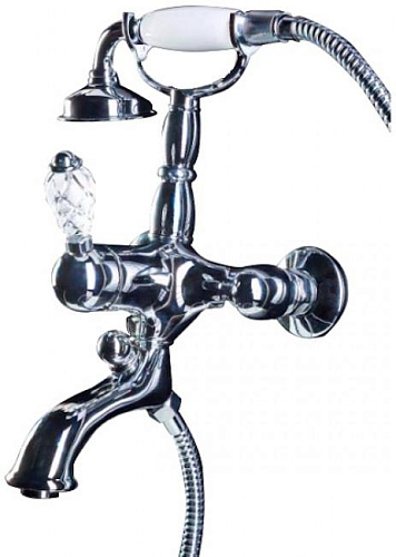 Boheme 263-CRST Crystal Смеситель для ванны, с душевым гарнитуром, хром