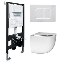 Abber BEQUEM AC1132TC-AC0105-AC0120MW Инсталляция с подвесным унитазом