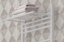 Сунержа 12-2012-4370 Полка прямая 4П (L - 370 мм) н/ж для ДР Сунержа, белый (RAL-9003)