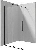 Deante KTJ_N32R Prizma Душевое ограждение раздвижное 120х195 см WALK-IN, Nero (черный)