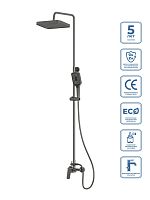 BelBagno DUE DUE-DOCM-GM Душевая стойка со смесителем
