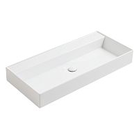 SIMAS AG101 bi*0 AGILE Раковина подвесная 101х46 см, с переливом, без отв под смеситель,цвет белый