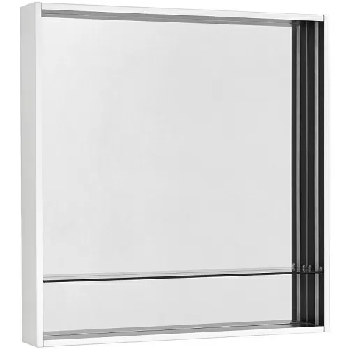 Акватон 1A239102RVX20 Ривьера Зеркальный шкаф 80х85 см, белый матовый купить  в интернет-магазине Сквирел