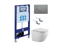 Aquatek ЕВРОПА SET AQUATEK ЕВРОПА-070 4в1 Комплект: Унитаз, Инсталляция, Кнопка смыва