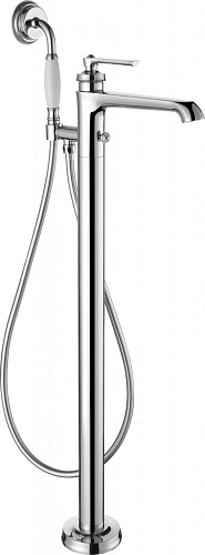 Cezares LIBERTY-F-VDP-01 Смеситель для ванны, с ручным душем, напольный, хром
