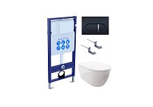 Aquatek Поларис SET AQUATEK ПОЛАРИС-045 4в1 Комплект: Унитаз, Инсталляция, Кнопка смыва