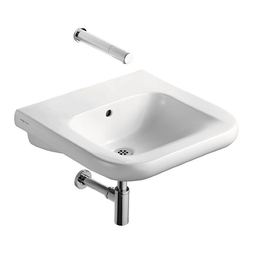 Ideal Standard S216401 Contour Раковина подвесная 55х54 см для инвалидов, Euro White (евробелый)