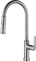 BelBagno BB-LAM38-IN Смеситель для кухни, с выдвижным изливом, двухрежимный, сатин