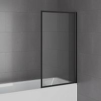 Paini Paini-ScreenWT80F Шторка на ванну неподвижная 80 см, принт рамка/профиль черный