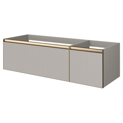 Armadi Art QUATRO 790-M2-140-CM-RIB-MG Тумба купить  в интернет-магазине Сквирел