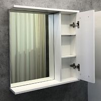 Comforty 00-00001639 Модена Зеркальный шкаф 60х65 см, белый купить  в интернет-магазине Сквирел