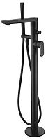WasserKRAFT 7421 Elbe Смеситель для ванны, напольный, черный Soft-touch