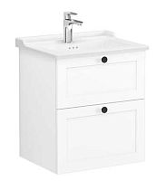 Vitra 68848 Root Classic Тумба с классической раковиной 60х47 см, подвесная, MWHITE (матовый белый) купить  в интернет-магазине Сквирел