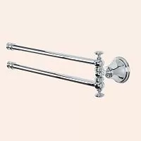 TW Harmony TWHA013cr 013, вращающийся полотенцедержатель двойной 49см, цвет держателя: хром, купить  в интернет-магазине Сквирел