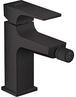 Hansgrohe 32520670 Metropol Смеситель для биде, со сливным клапаном Push-Open, матовый черный