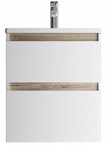 AM.PM M85AFHX0552WG X-Joy, База под раковину подвесная, 55х45 см, 2 ящика, белый глянец