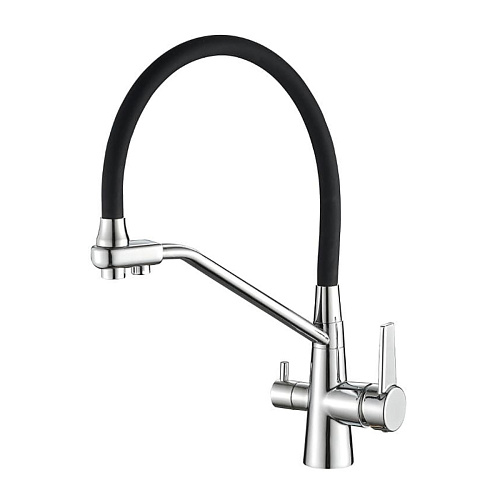 Aquanika AQC013CRBL Comfort Смеситель для кухни, хром